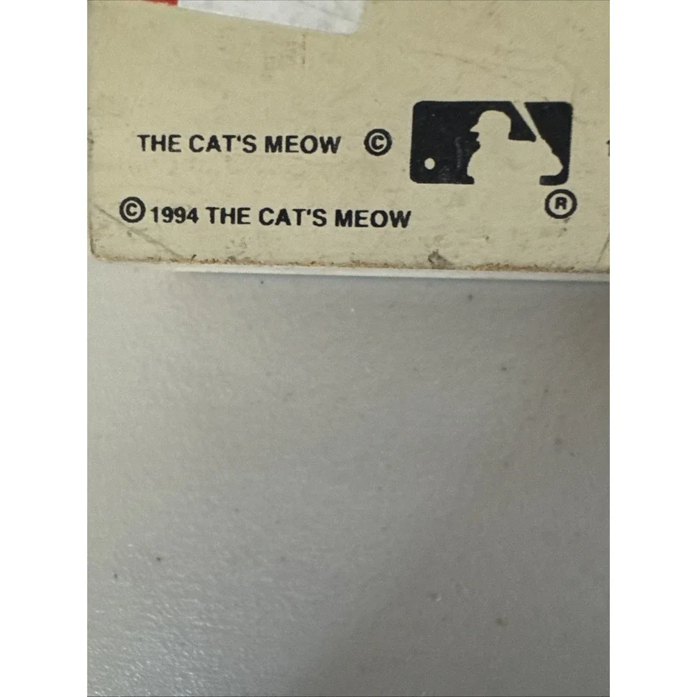 Cats Meow Cleveland Indians Municipal Stadium Wood Signed Shelf Sitter 1994